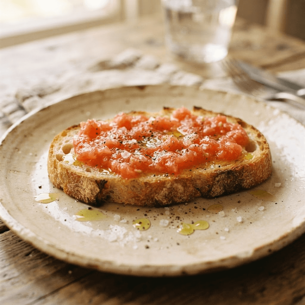 Tostada de tomate